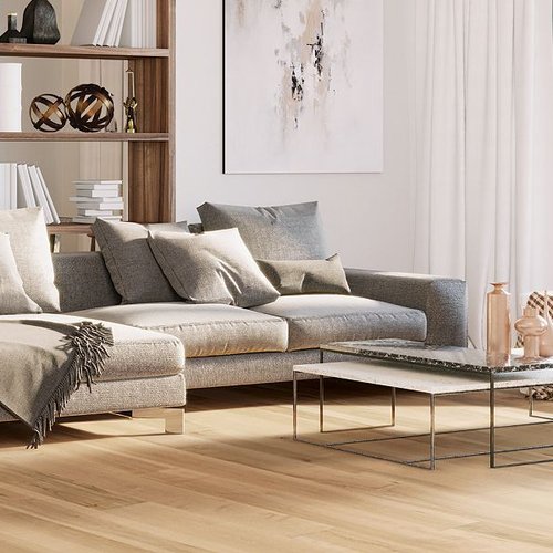 Ultrawood hardwood flooring in living room